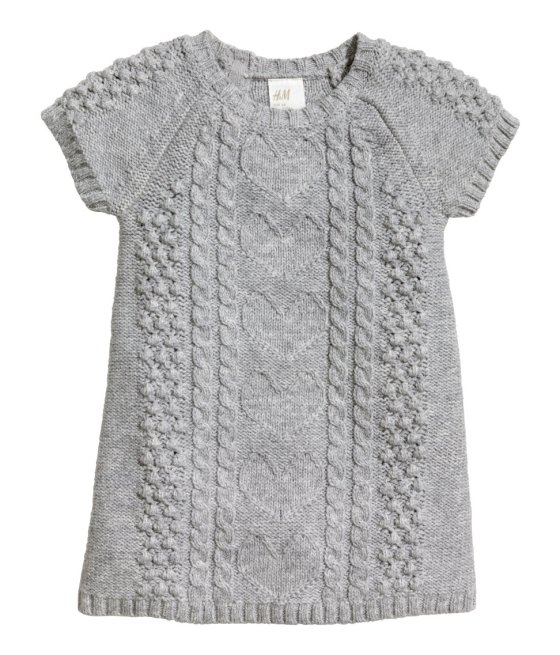 Pattern-knit Dress